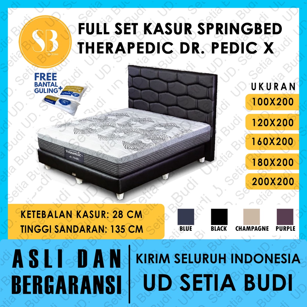 Set Kasur Therapedic Dr Pedic Xtra Firm