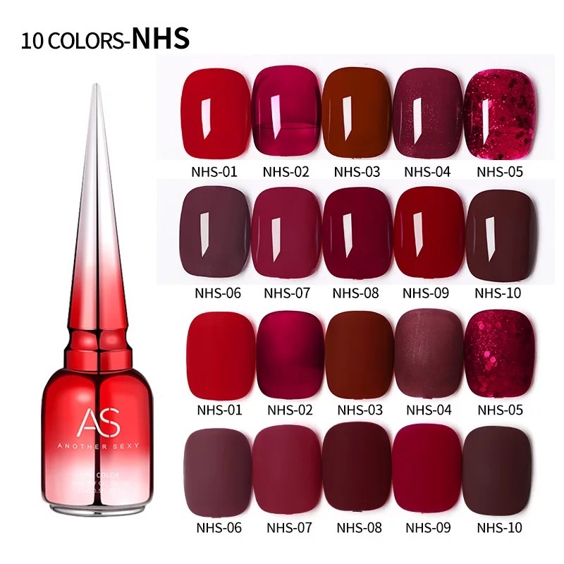 AS NHS NAIL POLISH GEL KUTEK GEL 15ml Soak Off UV Gel