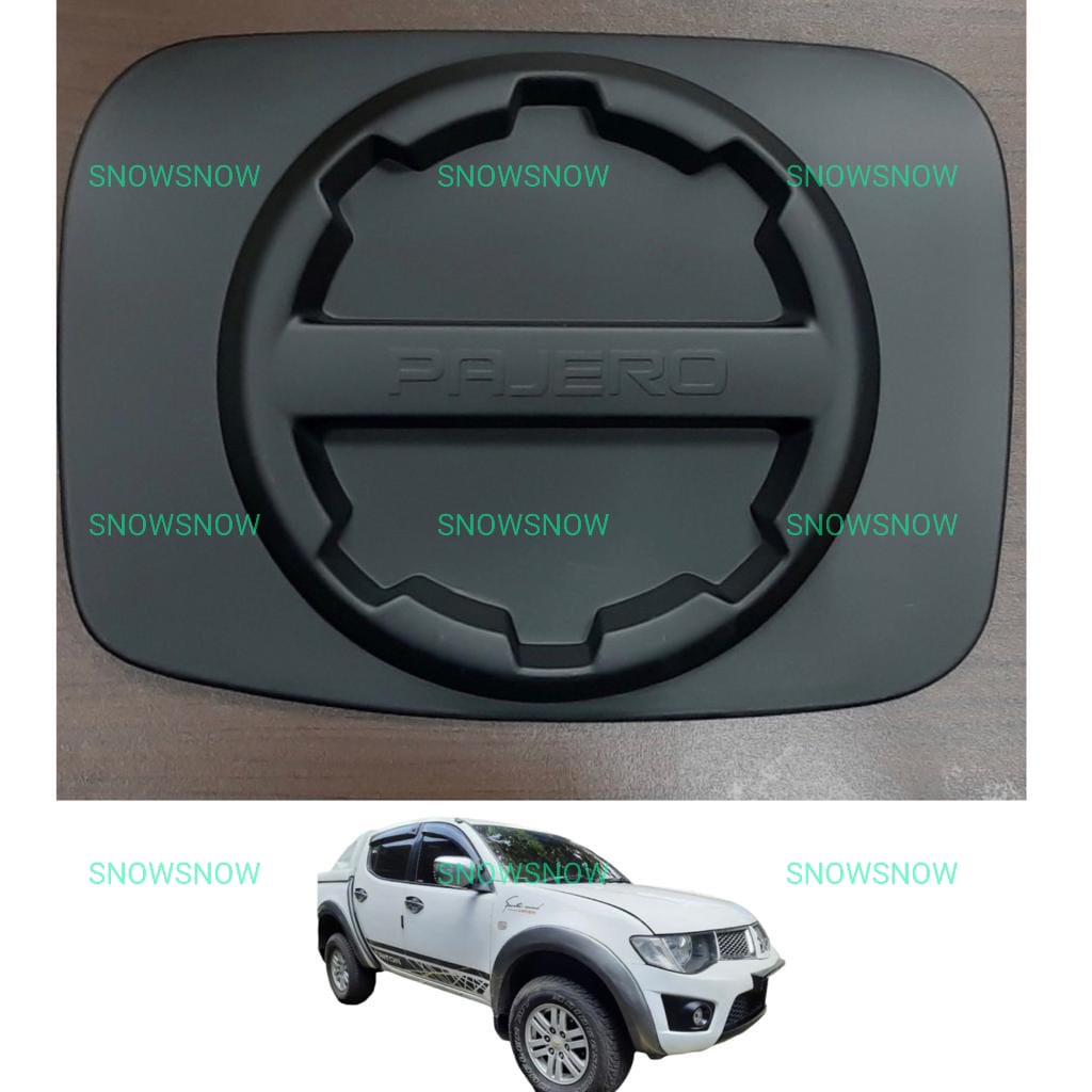 Tank Cover Pajero Sport 2008 2010 2012 2015 Sporty Hitam Chrome