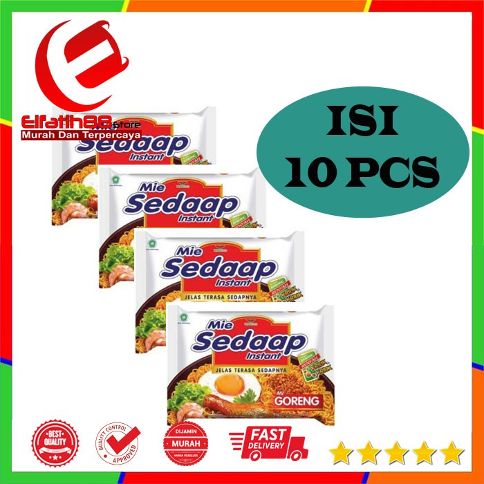 

Mie Sedap Goreng (91gr) - Mie Instan Goreng (10 pcs)
