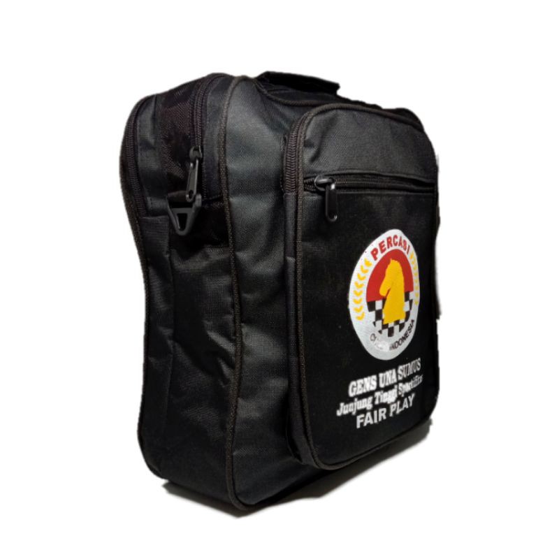 Papan catur fullsrat hijau + tas catur lipat 4