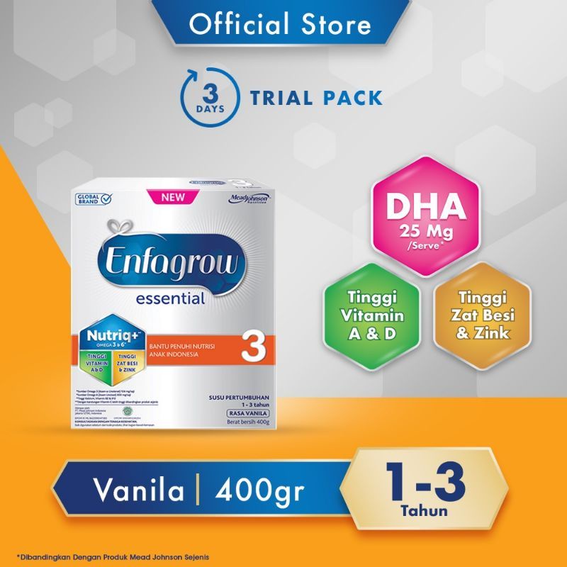 ENFAGROW ESSENTIAL 3 SUSU FORMULA 400GR