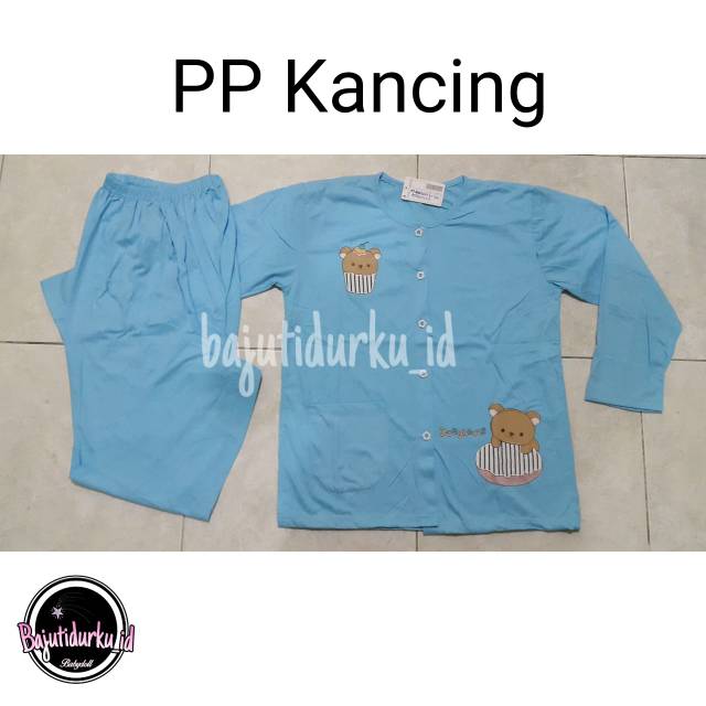 BAJU TIDUR BABYDOLL PP KANCING LORITA