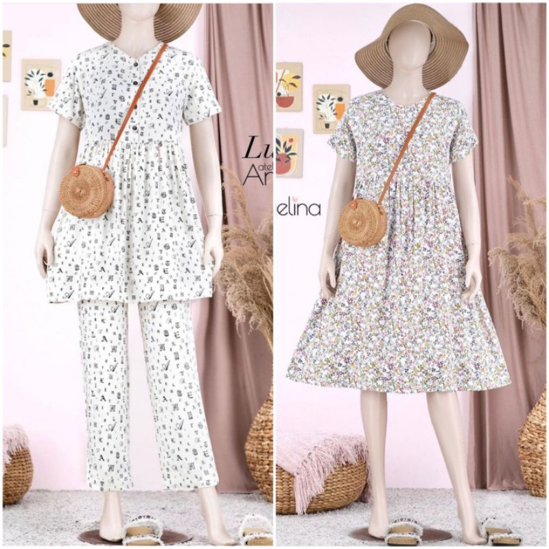 Atelier Angelina (Luna pajamas letters, Lucy dress berries)