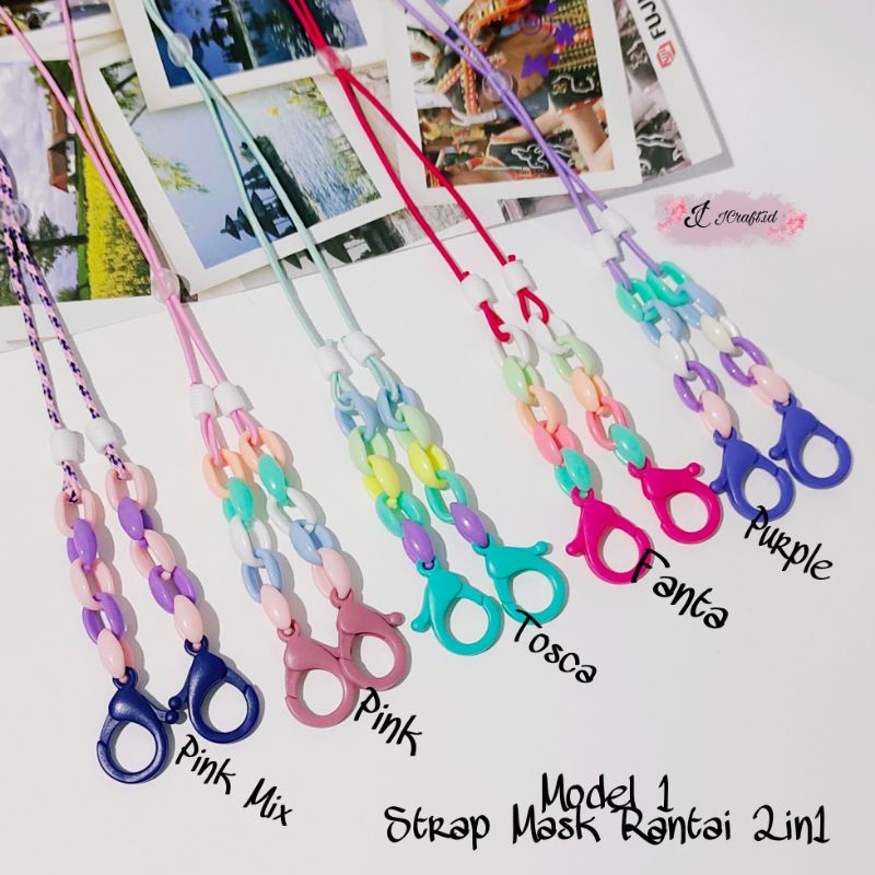 21# KALUNG STRAP MASKER  HIJAB 2 IN 1 RANTAI TALI MASKER KONEKTOR MASKER RANTE GEMBUL