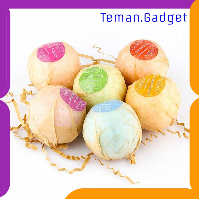 TG-FE173 BATHE PROJECT BATH BOMBS SALT SABUN MANDI BATHTUBE BUBBLE 6 PCS - SKT