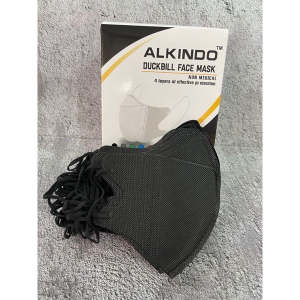 Masker Duckbill Alkindo Hitam 1Box isi 50pcs Murah
