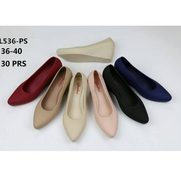 "PS.15Jn22p" SEPATU KARET JELLY LANCIP WEDGES DOFF  L536 Ps