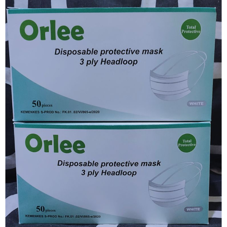 Masker Medical Orlee Hijab 3ply isi 50 pcs