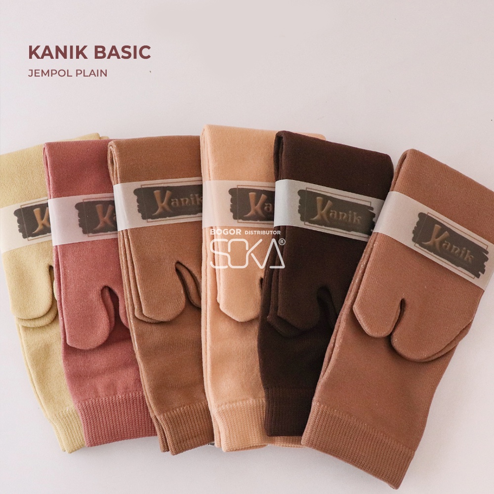 Kanik Jempol Basic Plain - Kaos Kaki Jempol Polos