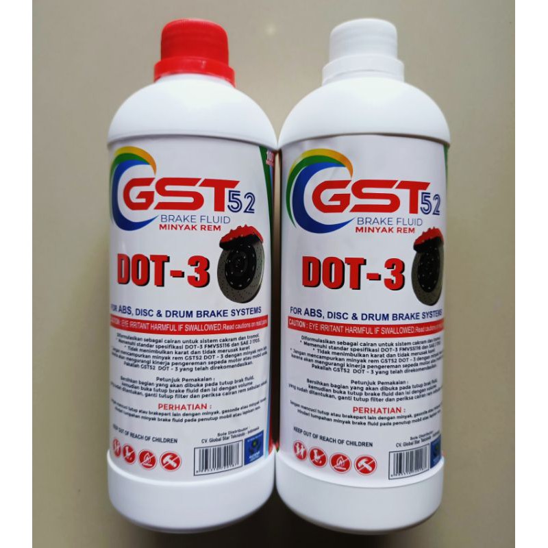 Brake Fluid DOT-3 Gst52 Minyak Rem 1 liter