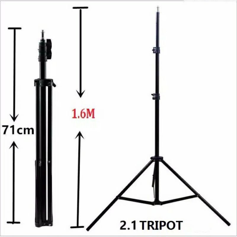 FREE!! TOMSIS + MINI BALL + HOLDER U Tripod Hp Stand 2.1 Meter Stand Holder Phone Holder