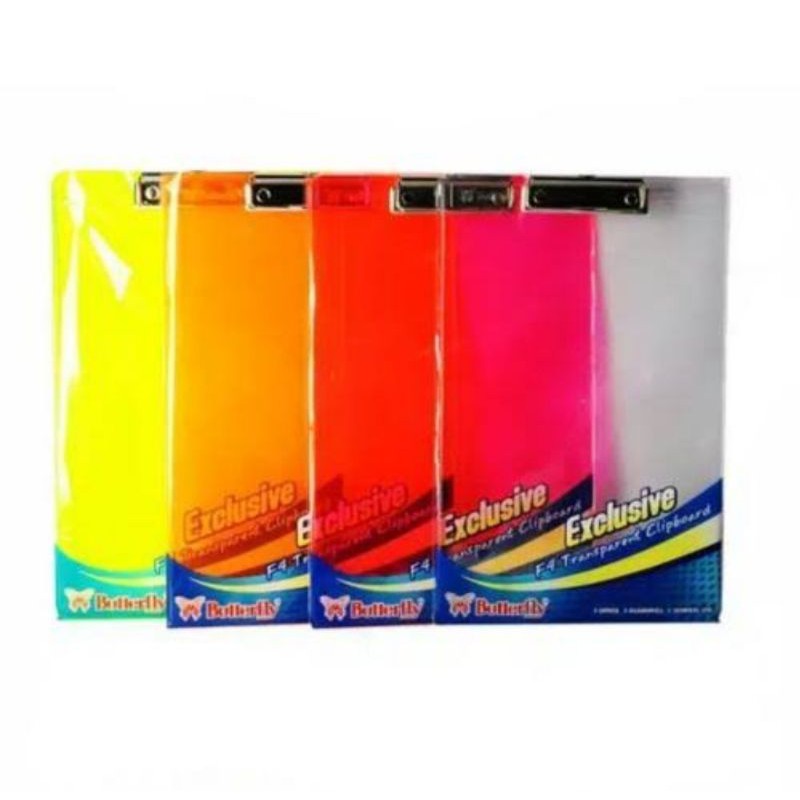 

Clipboard Papan Jalan Ujian Transparant Butterfly F4 Folio