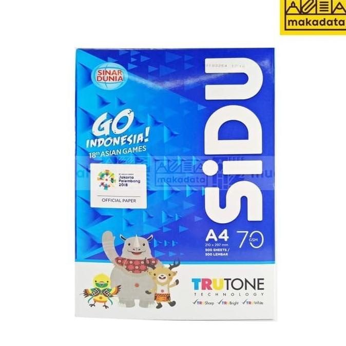 

Open DS] KERTAS HVS | PRINT | FOTOCOPY SIDU A4 70 GRAM (1BOX)