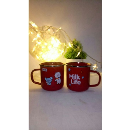 Official Enamel Mug BT21 x Milk Life