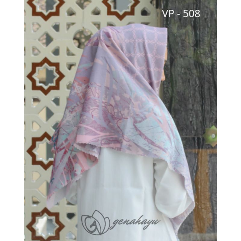 Jilbab Voal Motif Superfine / jilbab segi empat premium motif by Genahayu-VP-508