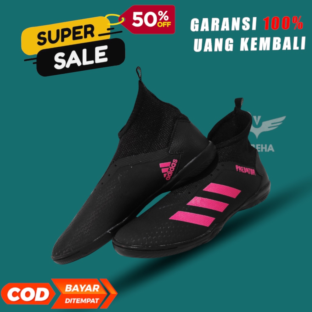 Sepatu Futsal Adidas Predator Hitam Pink spatu futsal adidas pria wanita terbaru original keren dan 