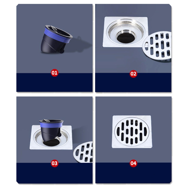 Gro Saringan Pembuangan Air Kamar Mandi Dapur Floor Strainer Plug Trap Siphon Wastafel Pencegah Arus Balik Inti Selokan Untuk Anti Bau