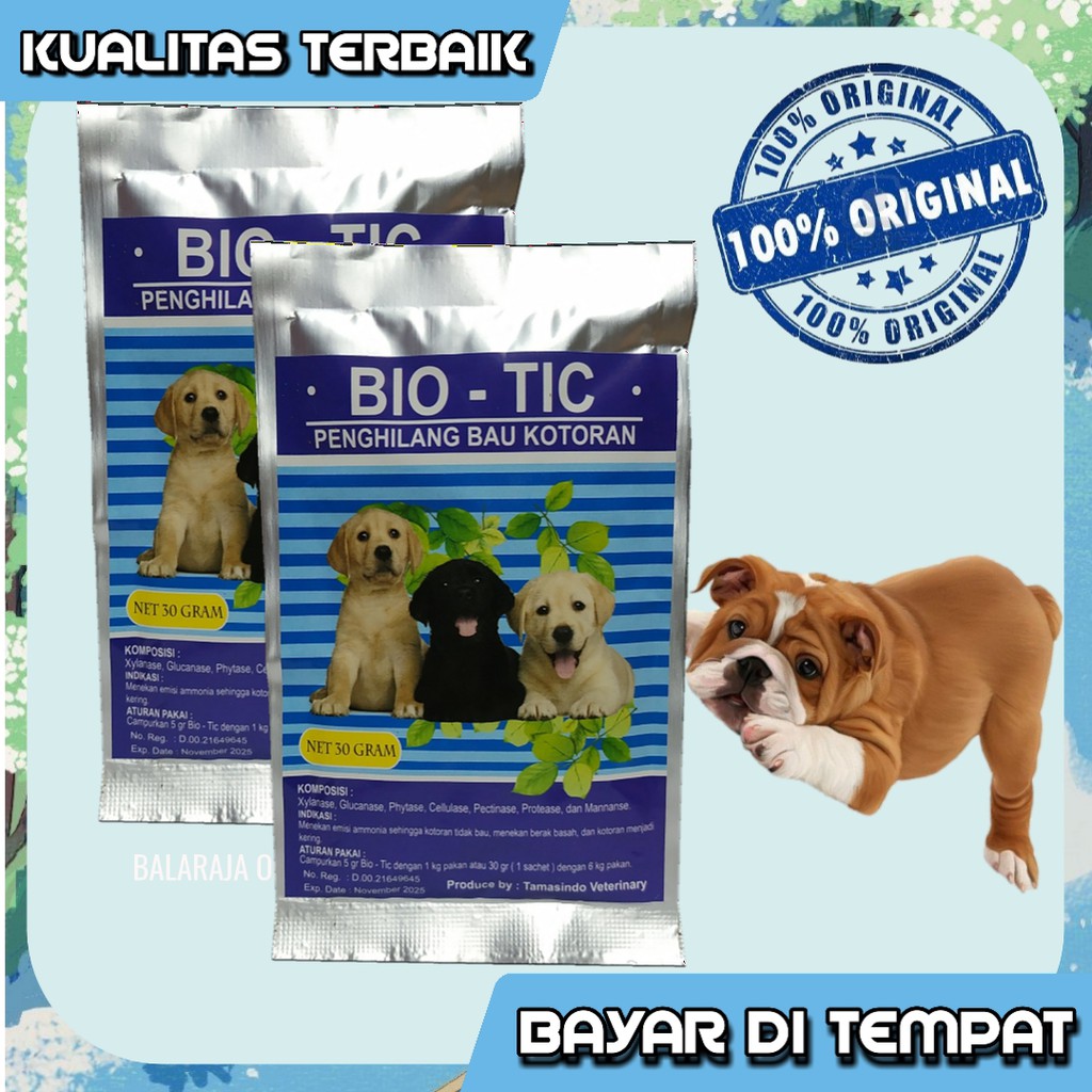 OBAT PENGHILANG BAU KOTORAN ANJING PUPPIES - BIO TIC DOG