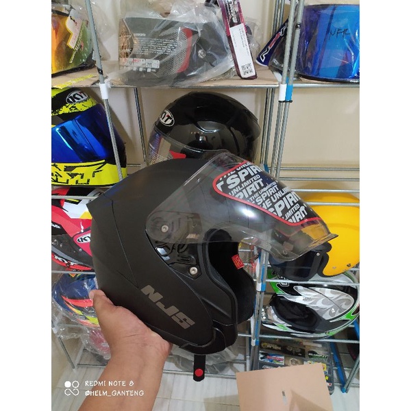 HELM NJS KAIROZ SOLID dan Motif (double visor)-5