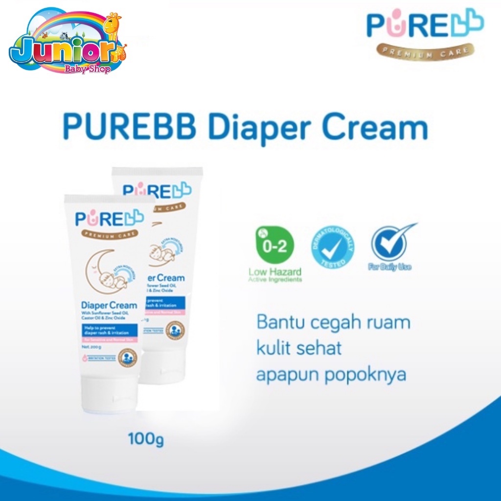 Pure Baby Diaper Cream 100g - Cream Popok Bayi