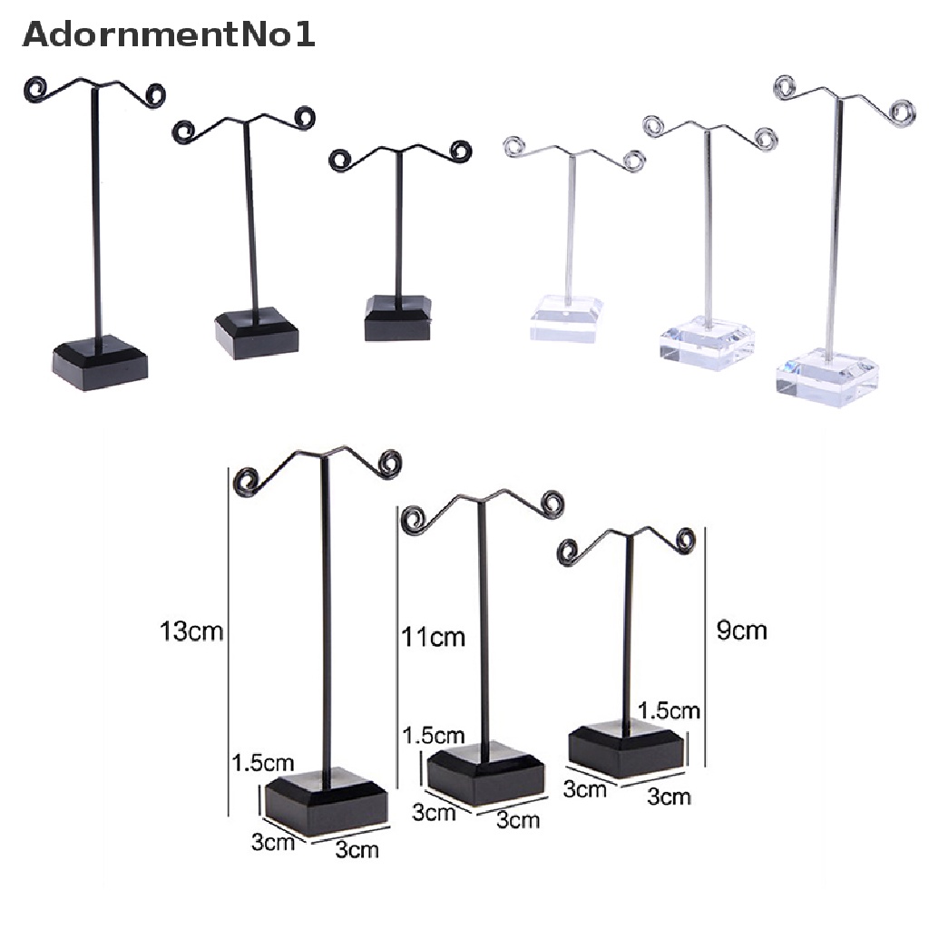 (AdornmentNo1) 3pcs / Set Rak Display / Organizer Anting Tusuk / Perhiasan Bahan Akrilik Untuk Toko / Rumah