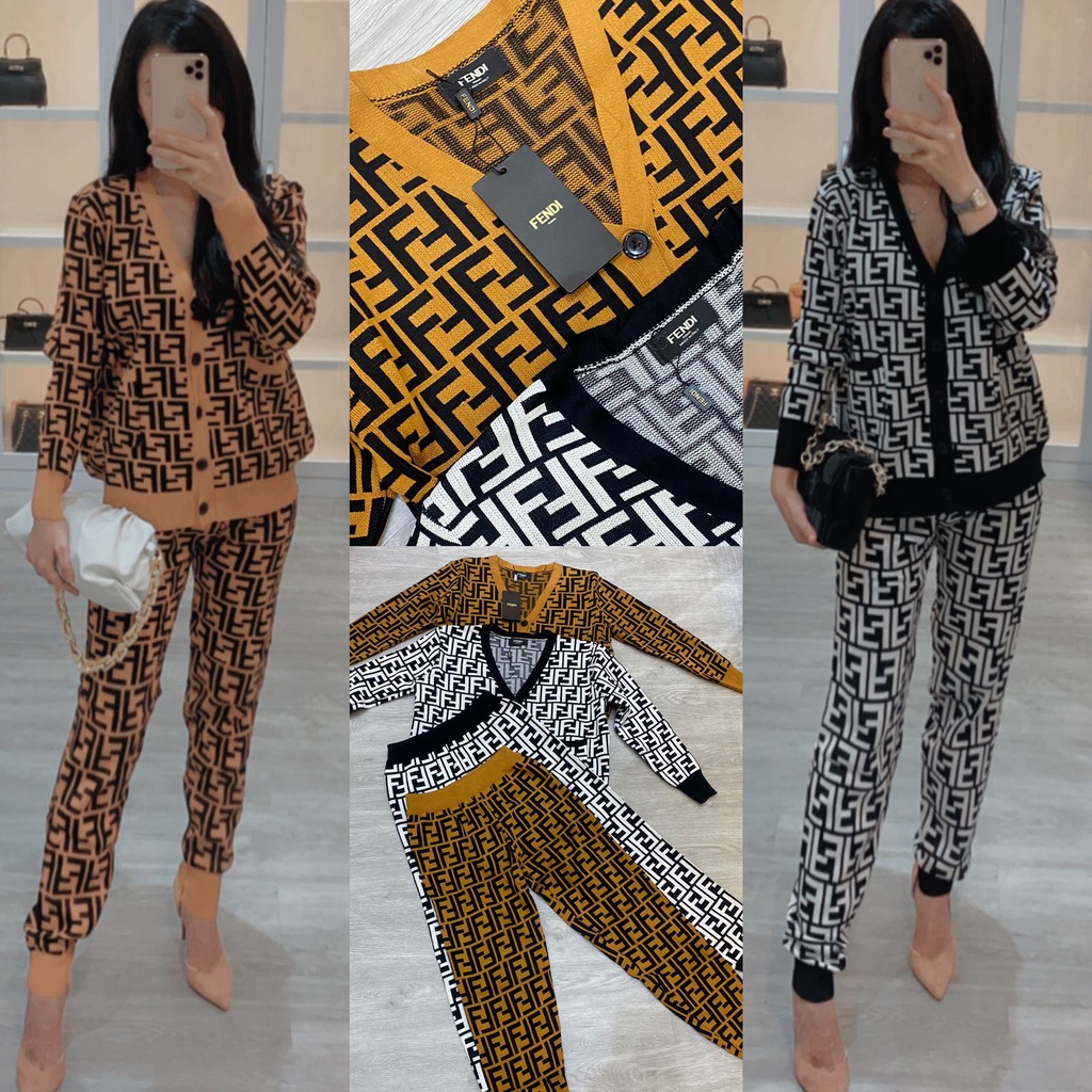 ONE SET RAJUT FENDI IMPORT ORI TAG LABEL