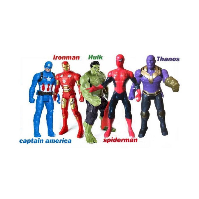 Mainan Robot superhero avenger 4 isi 5pcs