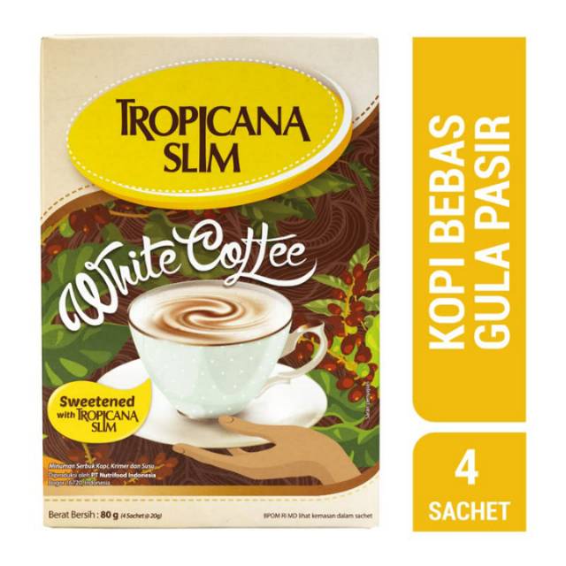 

Tropicana slim white coffee 4's