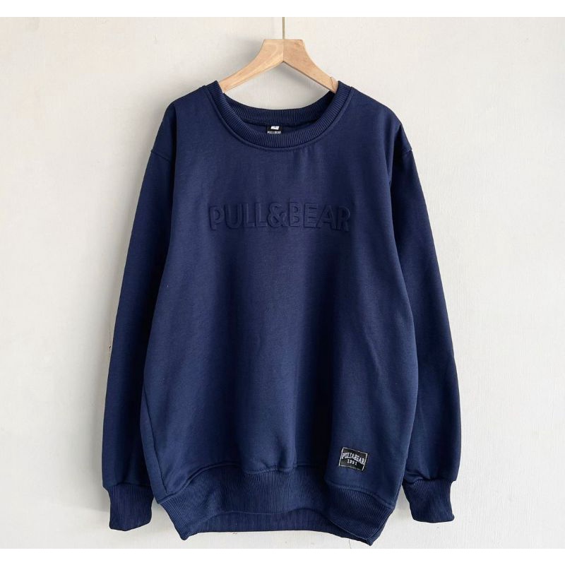 Sweater crewneck navi distro premium