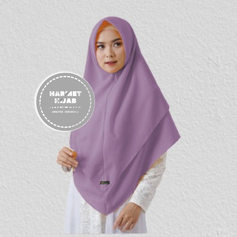 Khimar Hijab Jilbab Kerudung Syari Tanpa Pet Dua Layer Diamond Crepe Non Pet