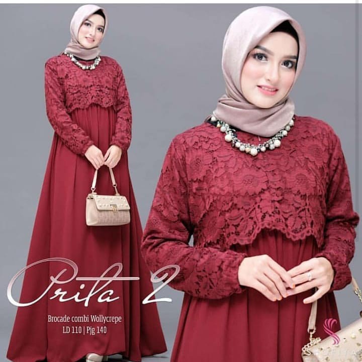 PRITHA DRESS / casual dress / maxi / dress wanita muslimah / baju kekinian