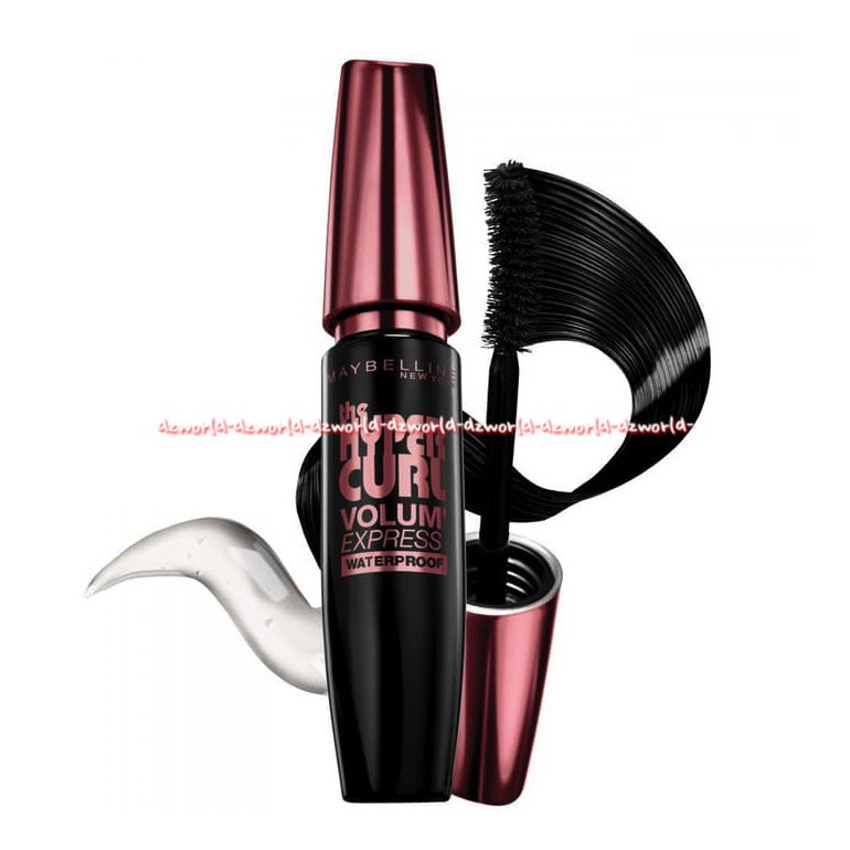 Maybelline Hyper Curl Volum Express Maskara Lentik Mascara Maybelin Waterproof