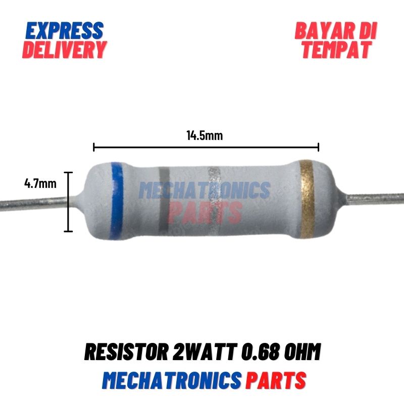 [PAS-9243] RESISTOR 2WATT 0.68OHM