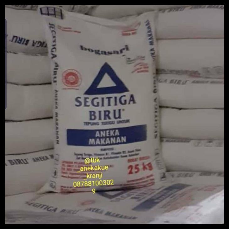 

Tepung Terigu Segitiga Biru Boga Sari 25 Kg/Terigu Protein Sedang