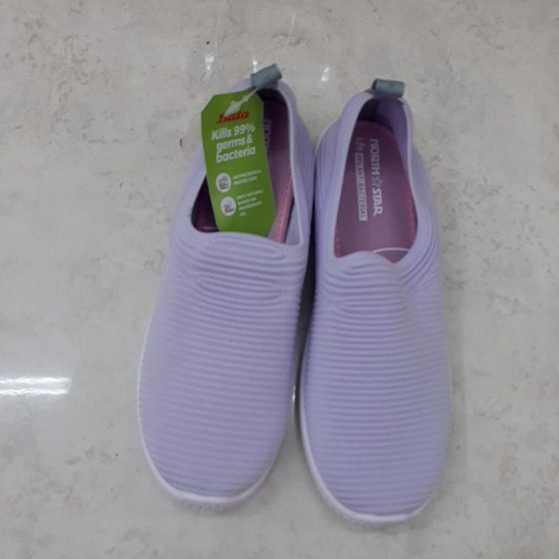 North Star Bata Sneakers Rajut Wanita Warna Ungu