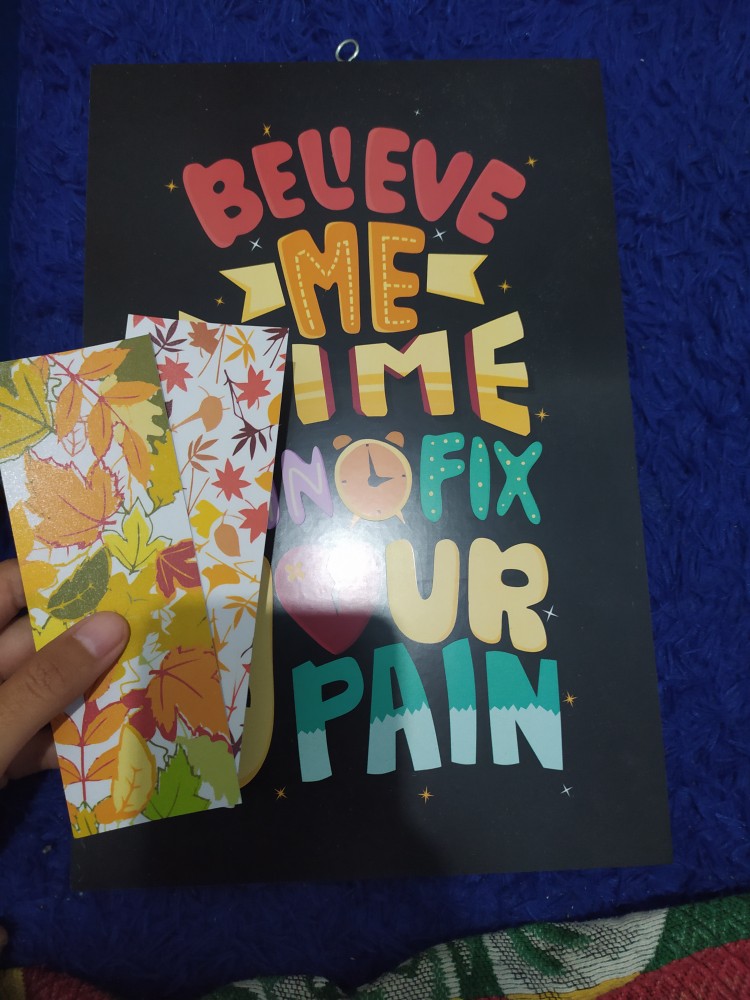 Hiasan Dinding Rumah Wall Decor Pajangan Kamar Positive Quotes - 20x30cm