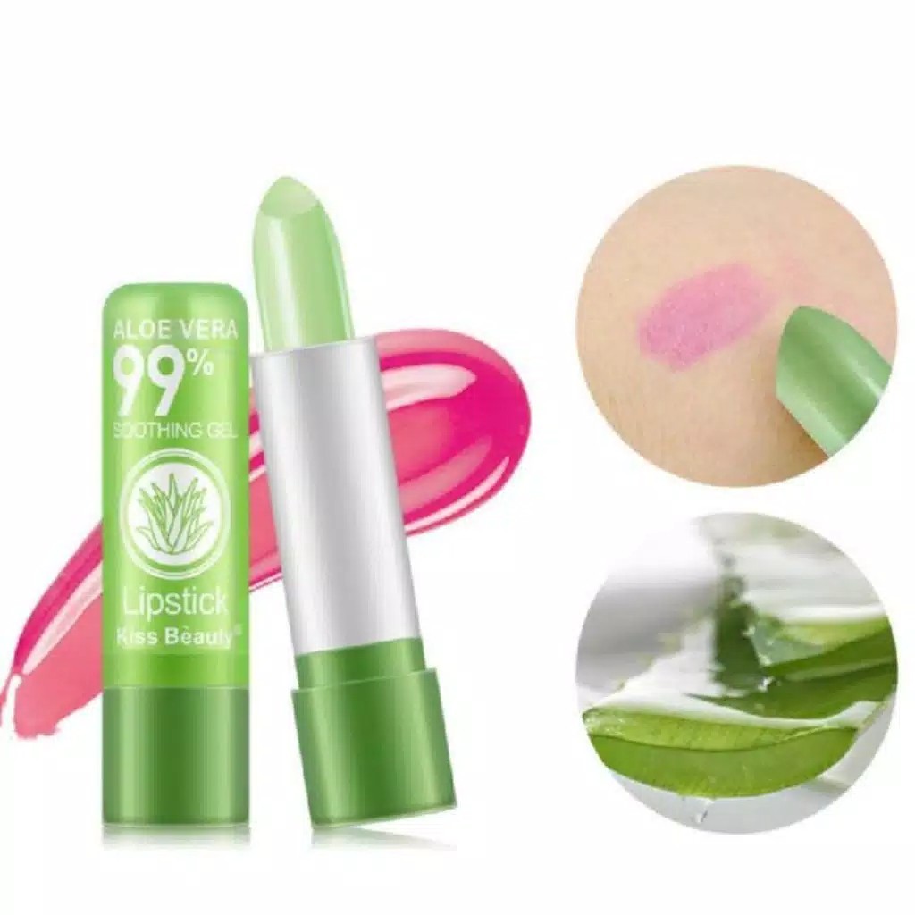 (CYBER) COD TERMURAH LIP BALM ALOEVERA KISS BEAUTY TERMURAH DAN TERLARIS