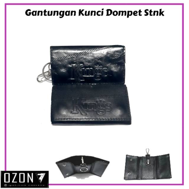 Gantungan kunci motor dan mobil dompet stnk 1 slot 2 sisi