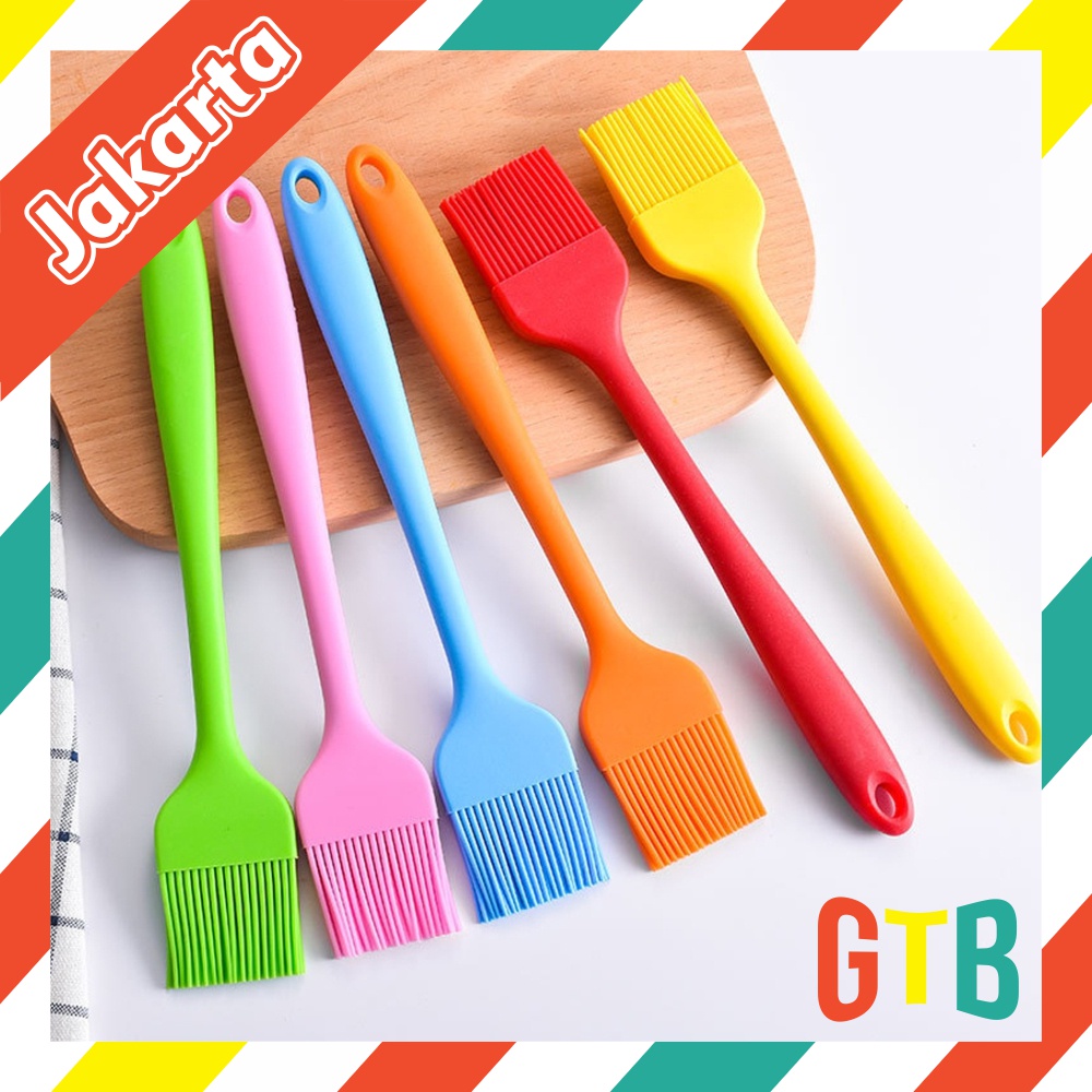 ❤GTB❤ Kuas Silikon 8021 Oles Kue Roti / BBQ / Silicone Brush Tahan Panas R699