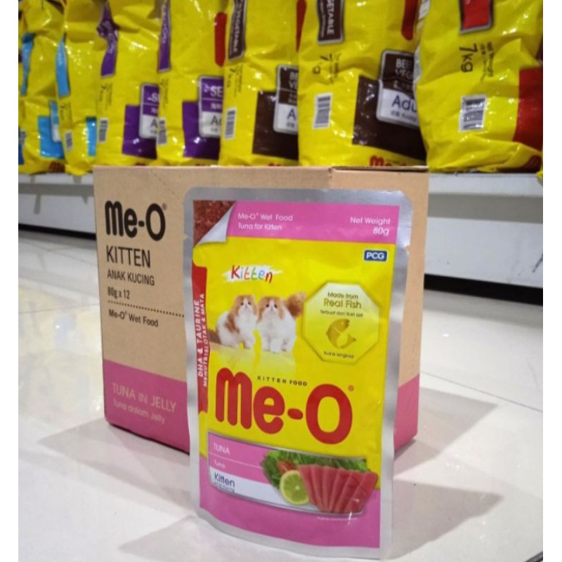 (12pouch) meo kitten all varian 80gr makanan basah kucing