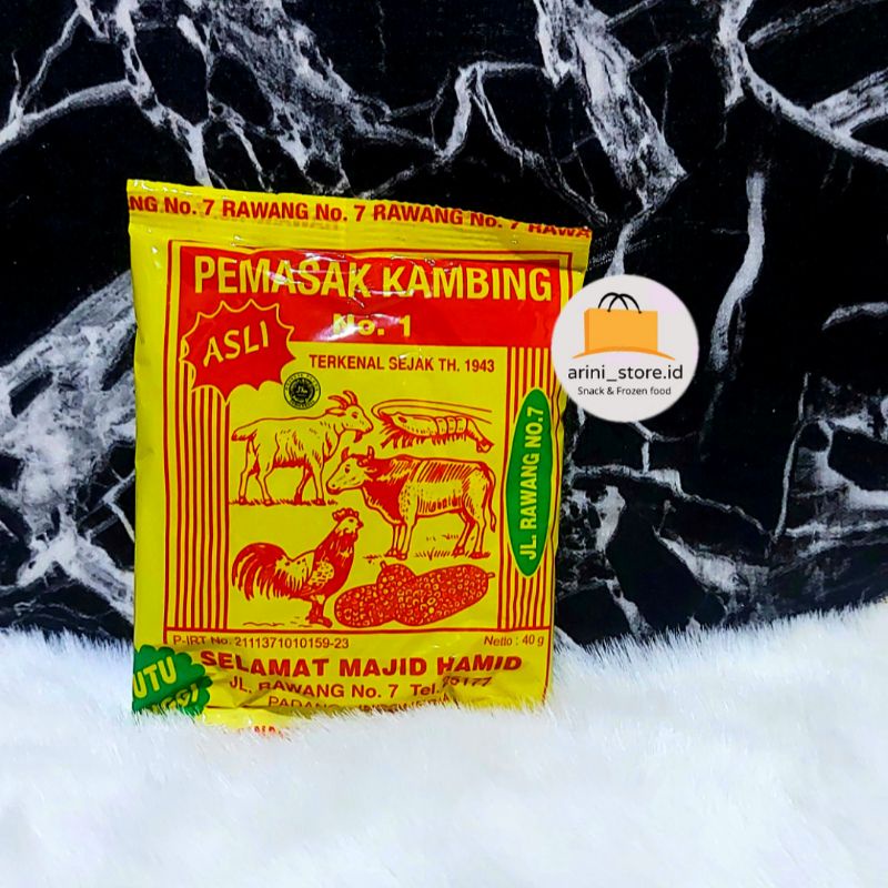 

BUMBU KAMBING PADANG NO.1 SELAMAT MAJID HAMID ASLI 40gr