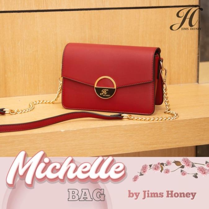 Jims Honey - Michelle Bag Tas Wanita Sling Bag Tas Pesta - Merah - YELLOW MART