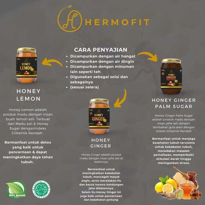 

HERMOFIT HONEY LEMON MADU LEMON ALAMI HALAL 380GR