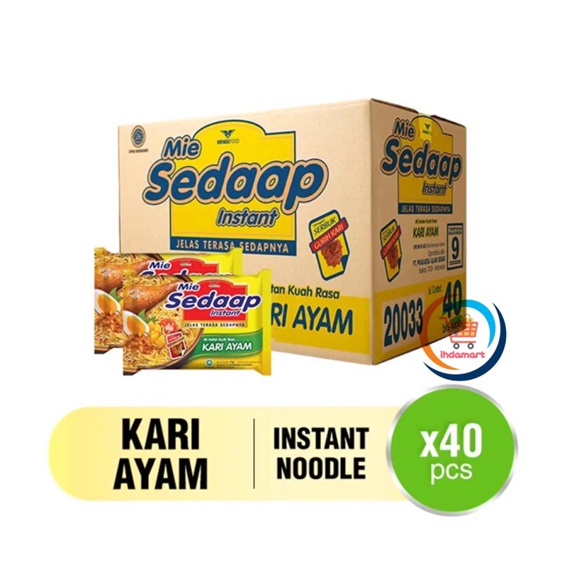 Mie Sedaap Kari Ayam 72 gr 1 Dus Isi 40 pcs