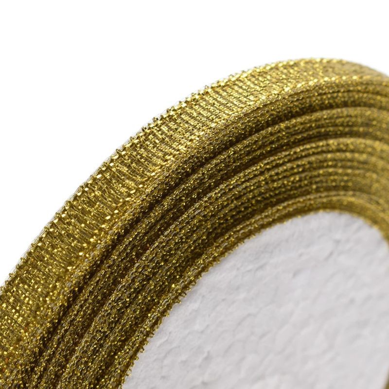 Pita Glitter Gold / Silver 1/4 Inch (0.6cm) per Roll