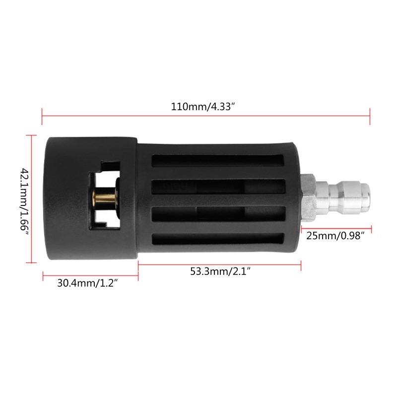 Kiss Adapter Konektor Quick Connect 1 / 4 &quot;Tahan Lama Untuk Karche Bosch