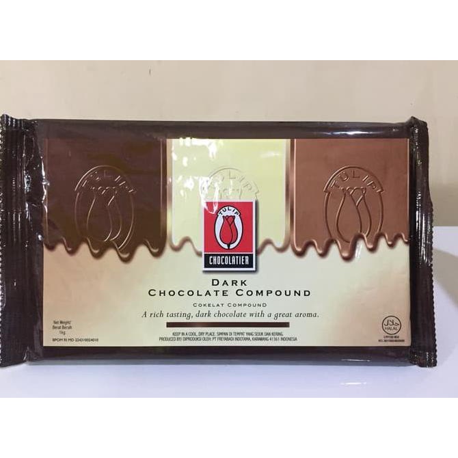 

Cokelat Tulip Dark Chocolate Compound Coklat Batang 200gr Repack TERLARIS TERPERCAYA ORIGINAL