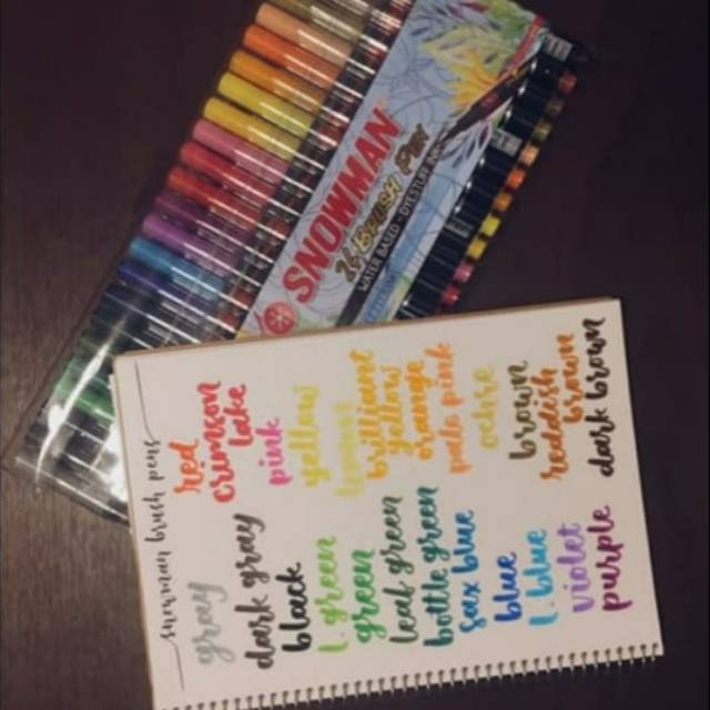 

Brush Pen 24 Warna Snowman.