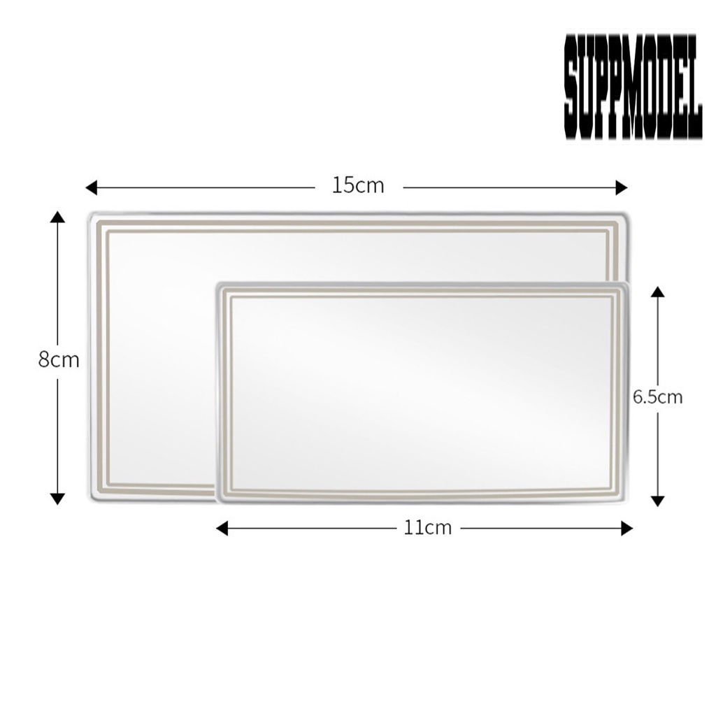 Cermin Makeup Mini Bahan Stainless Steel Untuk Sun Visor Mobil